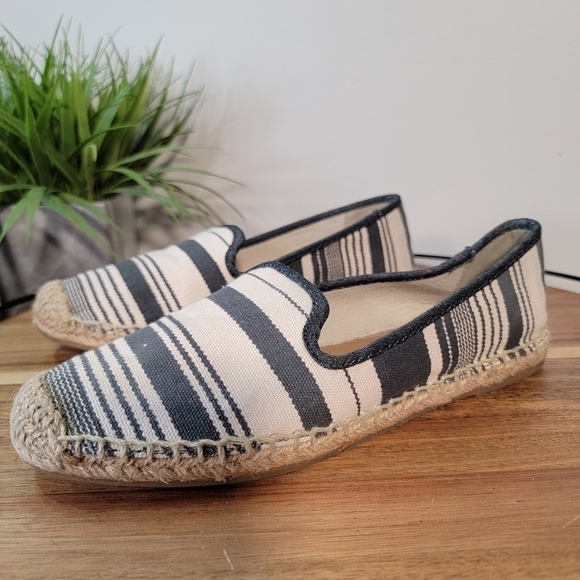 G.H. Bass Striped Canvas Jenna Espadrilles Size 7 - Picture 6 of 17